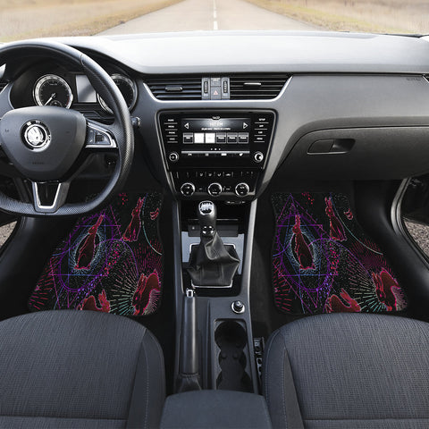 Image of Magical Bunny Universe Car Mats Back/Front, Floor Mats Set, Car Accessories