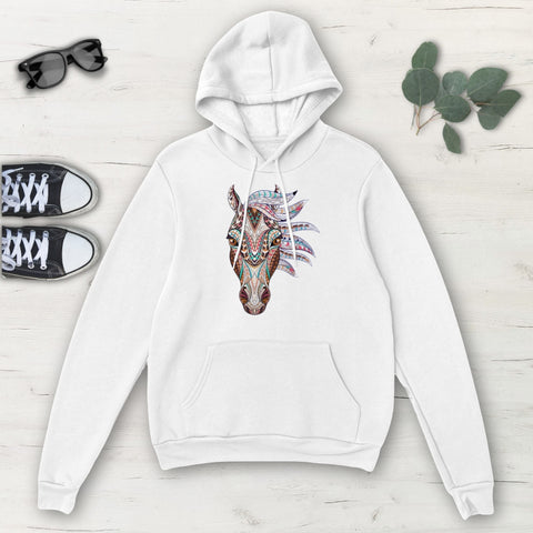Image of Majestic Horse Multicolored Classic Unisex Pullover Hoodie, Mens, Womens, Hoodie