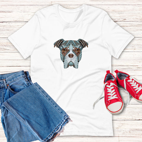 Image of Mandala Dog Unisex T,Shirt, Mens, Womens, Short Sleeve Shirt, Graphic Tee,