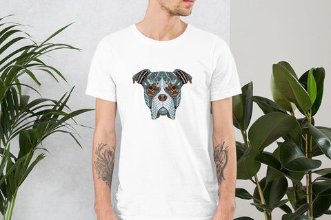 Image of Mandala Dog Unisex T,Shirt, Mens, Womens, Short Sleeve Shirt, Graphic Tee,