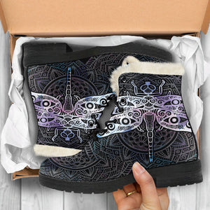 Mandala Dragonfly Custom Boots,Boho Chic boots,Spiritual Lolita Combat Boots,Hand Crafted,Multi Colored,Streetwear