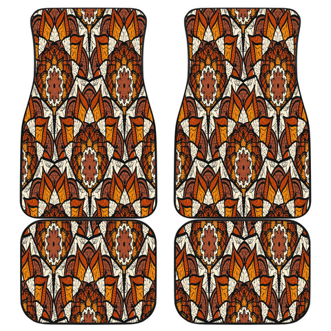 Image of Mandala Pattern Car Mats Back/Front, Floor Mats Set, Car Accessories