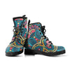Mandala Rain Boots: Hippie Combat Style, Emo Punk Winter Boots, Casual Boho Chic