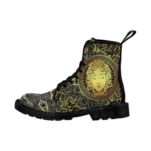 Image of Medusa Vintage Psychedelic Fractal Mandala Pattern Womens Boot ,Comfortable Boots,Decor Womens Boots