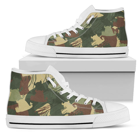 Image of Monster Camouflage Boho,Streetwear,All Star,Custom Shoes,Womens High Top,Bright Colorful,Mandala shoes,Fashion Shoes,Casual Shoes
