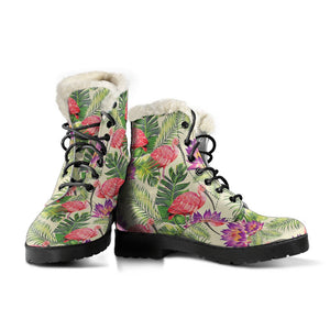 Multi Colored Tropical Comfortable Boots,Decor Womens Boots,Combat Boots Lolita Combat Boots,Hand Crafted,Streetwear