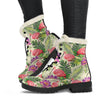 Multi Colored Tropical Comfortable Boots,Decor Womens Boots,Combat Boots Lolita Combat Boots,Hand Crafted,Streetwear