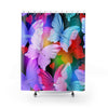 Multicolored Butterfly Colorful Shower Curtains, Water Proof Bath Decor | Spa |