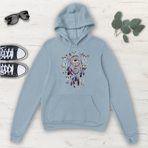 Image of Multicolored Butterfly Dream Cather All Seeing Eye Classic Unisex Pullover