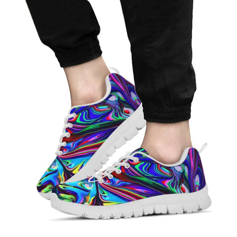 Image of Multicolored Color Burst Athletic Sneakers,Kicks Sports Wear, Kids Shoes, Shoes Custom Shoes, Top Shoes,Low Top Shoes,Training Shoes