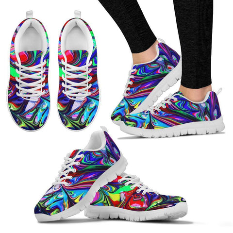 Image of Multicolored Color Burst Athletic Sneakers,Kicks Sports Wear, Kids Shoes, Shoes Custom Shoes, Top Shoes,Low Top Shoes,Training Shoes