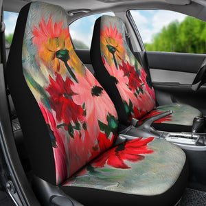 Multicolored Floral Car Seat Covers,Car Seat Covers Pair,Car Seat Protector,Car Accessory,Front Seat Covers,Seat Cover for Car