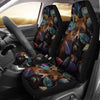 Multicolored Fox Nature 2 Front Car Seat Covers Car Seat Covers,Car Seat Covers Pair,Car Seat Protector,Car Accessory,Front Seat Covers