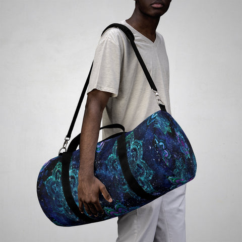 Image of Multicolored Galaxy Mandala Duffel Bag, Weekender Bags/ Baby Bag/ Travel Bag/