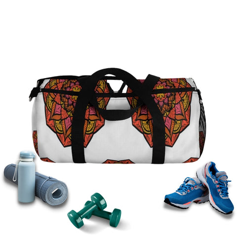 Image of Multicolored Mandala Duffel Bag, Weekender Bags/ Baby Bag/ Travel Bag/ Hospital