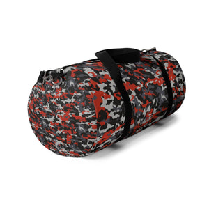Multicolored Orange Camouflage Duffel Bag, Weekender Bags/ Baby Bag/ Travel Bag/