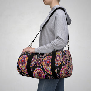 Multicolored Paisley Duffel Bag, Weekender Bags/ Baby Bag/ Travel Bag/ Hospital