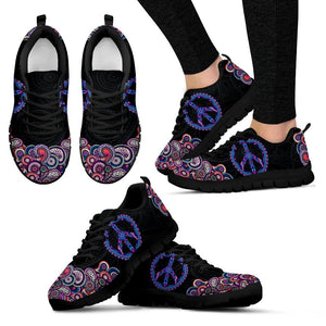 Multicolored Peace Mandala Low Top Shoes, Womens, Shoes Casual Shoes, Kids Shoes, Shoes,Running Mens, Top Shoes,Running Shoes,Training Shoes