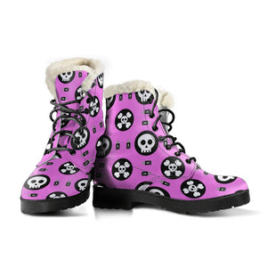 Multicolored Skull Combat Style Boots, Rain Boots,Hippie,Emo Punk Boots,Goth Winter Boots,Casual Boots, Ankle Boots, Custom Boots
