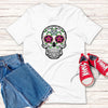 Multicolored Sugar Skull Unisex T,Shirt, Mens, Womens, Short Sleeve Shirt,