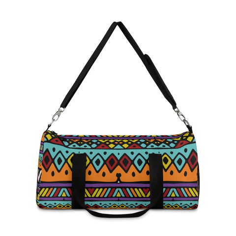 Image of Multicolored Tribal Print Duffel Bag, Weekender Bags/ Baby Bag/ Travel Bag/