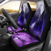 Multicolored Wolf Galaxy Front Car Seat Covers,Car Seat Covers Pair,Car Seat Protector,Car Accessory,Front Seat Covers,Seat Cover for Car,