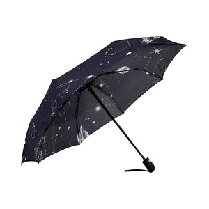 Navy Constellation Unisex Umbrella, Foldable Umbrella, Custom Rain Umbrella,Rain Gear Weather