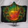 Neon Colorful Buddha Colorful Throw,Vibrant Pattern Hooded blanket,Blanket with Hood,Soft Blanket,Hippie Hooded Blanket,Bright