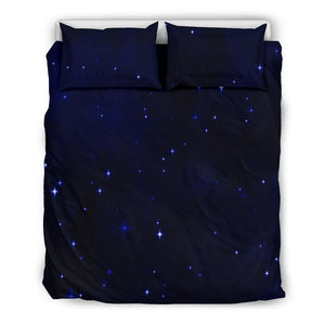 Night Blue Starry Sky Bed Room, Doona Cover, Printed Duvet Cover, Dorm Room College, Twin Duvet Cover,Multi Colored,Quilt Cover, Comforter