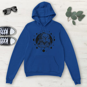 Night Owl Galaxy Multicolored Classic Unisex Pullover Hoodie, Mens, Womens,