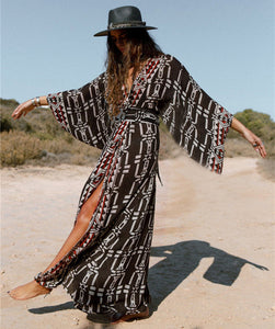 Bohemian Ethnic Beach Cover Up