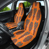 Orange Mandala Elephant Car Seat Covers, Front Seat Protectors, 2pc