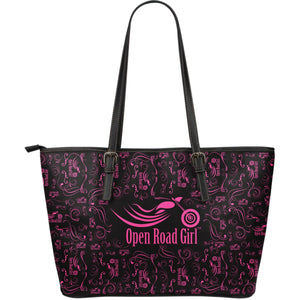 PINK Open Road Girl LARGE PU LEATHER Tote