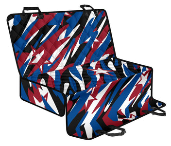 Patriotic Camouflage Red, White & Blue Stars Car Seat Covers, American Pride