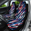 Patriotic Camouflage American Pride Car Seat Covers, Red White Blue Stars, 2pc