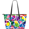Peace Large Leather Tote
