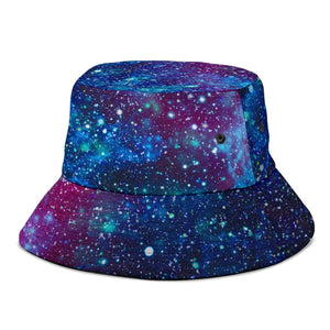 Blue Galaxy Burst Nebula Multicolored Breathable Head Gear, Sun Block, Fishing