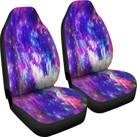 Image of Pink Blue And Purple Galaxy Car Seat Covers,Car Seat Covers Pair,Car Seat Protector,Car Accessory,Front Seat Covers,Seat Cover for Car