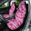Pink Camo Car Seat Covers, Camouflage Seat Protectors, 2pc Car Accessories,