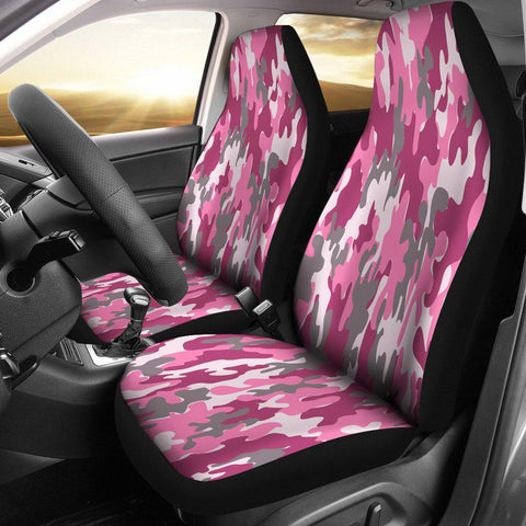 Image of Pink Camouflage Car Seat Covers,Car Seat Covers Pair,Car Seat Protector,Front Seat Covers,Seat Cover for Car, 2 Front Car Seat Covers