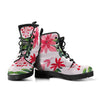 Premium Pink Floral: Women's Vegan Leather, Handcrafted Rainbow Boots, Women's