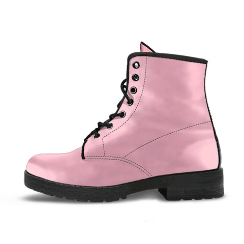 Image of Pretty Pink Boots: Women's Vegan Leather Boots, Durable Winter Rain Boots,