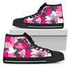 Pink Monster Camouflage Streetwear, Hippie, Spiritual, Multi Colored, High Tops Sneaker, Canvas Shoes, High Quality,Handmade Crafted