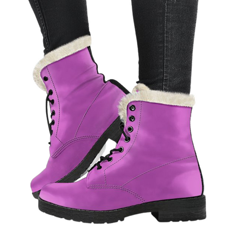 Image of Pink Vegan Leather Classic Boot, Custom Boots,Boho Chic boots,Spiritual Combat Style Boots, Rain Boots,Hippie,Combat Style Boots