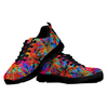 Psychedelic Palm Tree Womens Sneakers, Top Shoes,Running Shoes Mens, Colorful,Artist Athletic Sneakers,Kicks Sports Wear, Shoes