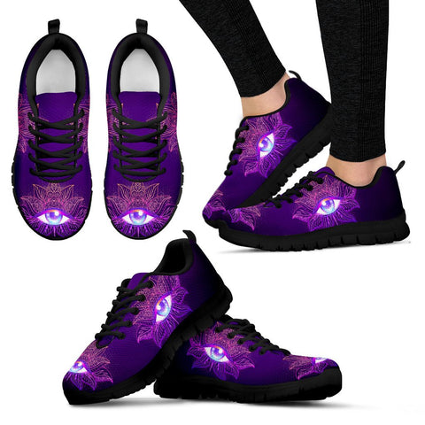 Image of Purple All Seeing Eye Casual Shoes, Shoes Shoes,Running Custom Shoes, Kids Shoes,Top Shoes,Running Mens, Athletic Sneakers,Kicks Sports Wear