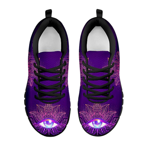 Image of Purple All Seeing Eye Casual Shoes, Shoes Shoes,Running Custom Shoes, Kids Shoes,Top Shoes,Running Mens, Athletic Sneakers,Kicks Sports Wear