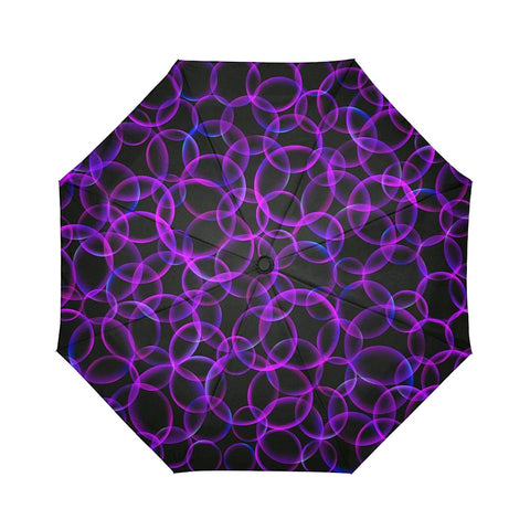 Image of Purple Bubble Unisex Umbrella, Custom Rain Umbrella,Rain Gear Weather,Colorful,Custom Umbrella