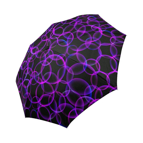 Image of Purple Bubble Unisex Umbrella, Custom Rain Umbrella,Rain Gear Weather,Colorful,Custom Umbrella