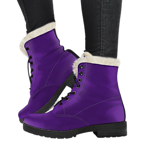 Image of Purple Classic Boot, Custom Boots,Boho Chic boots,Spiritual Combat Style Boots, Rain Boots,Hippie,Combat Style Boots